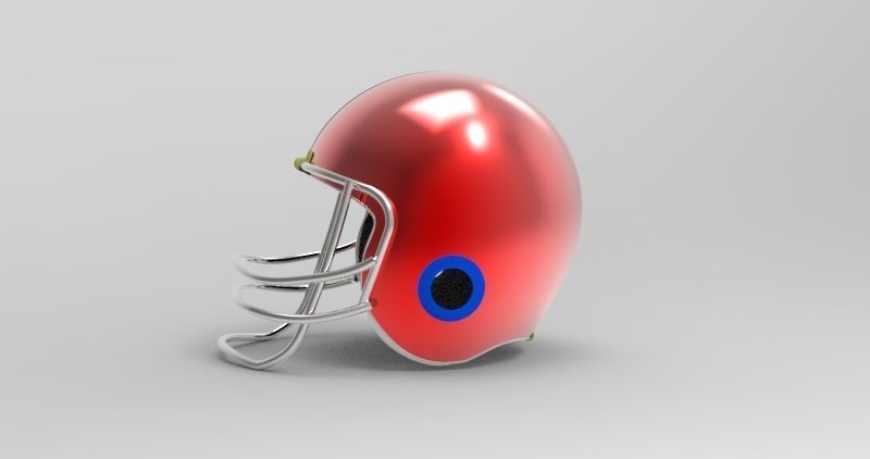 3D Helmet football 3D model_2