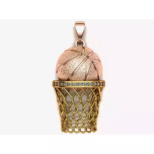 Hip Hop Basketball Pendant