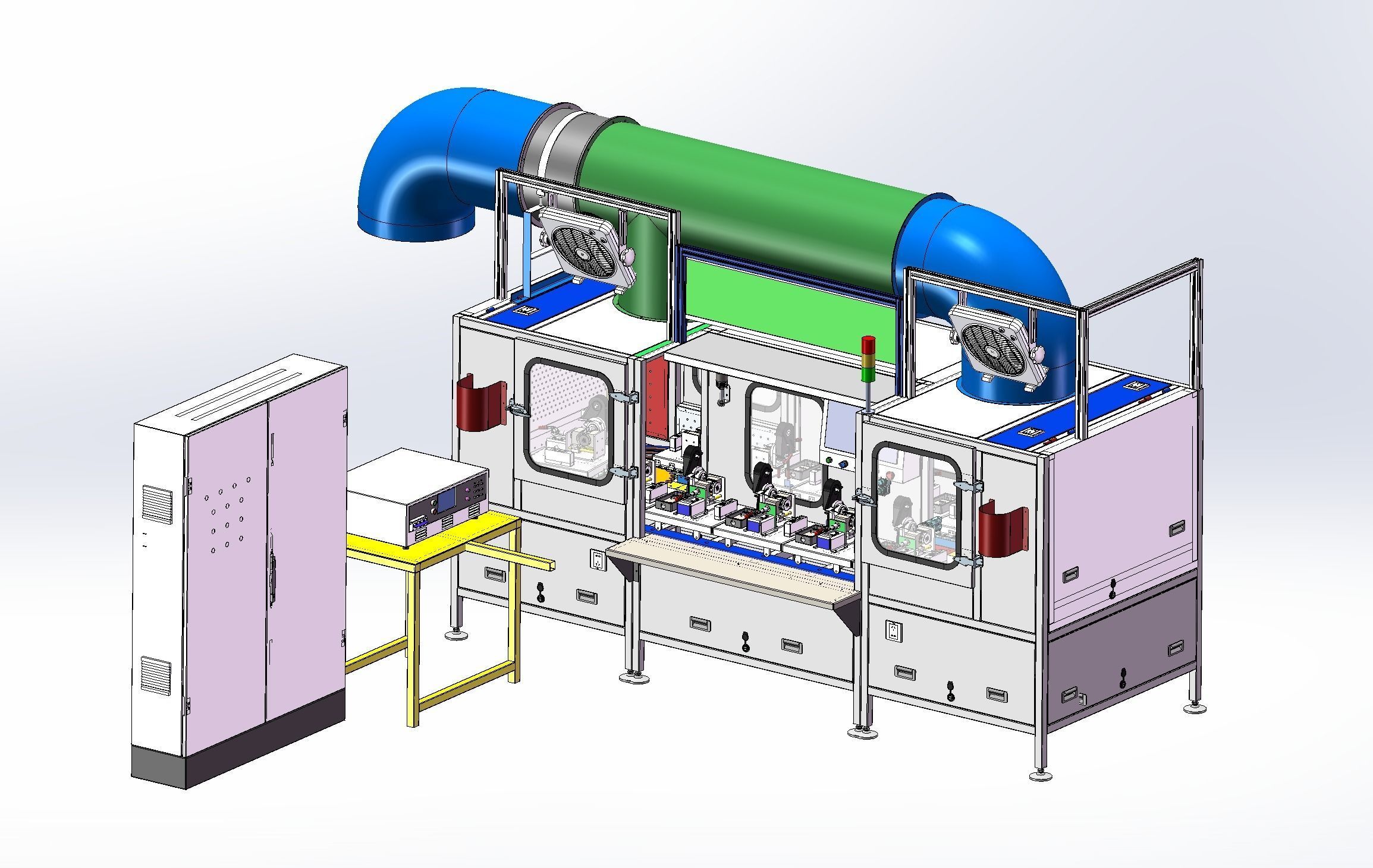 Motor aging test machine  3D model_9