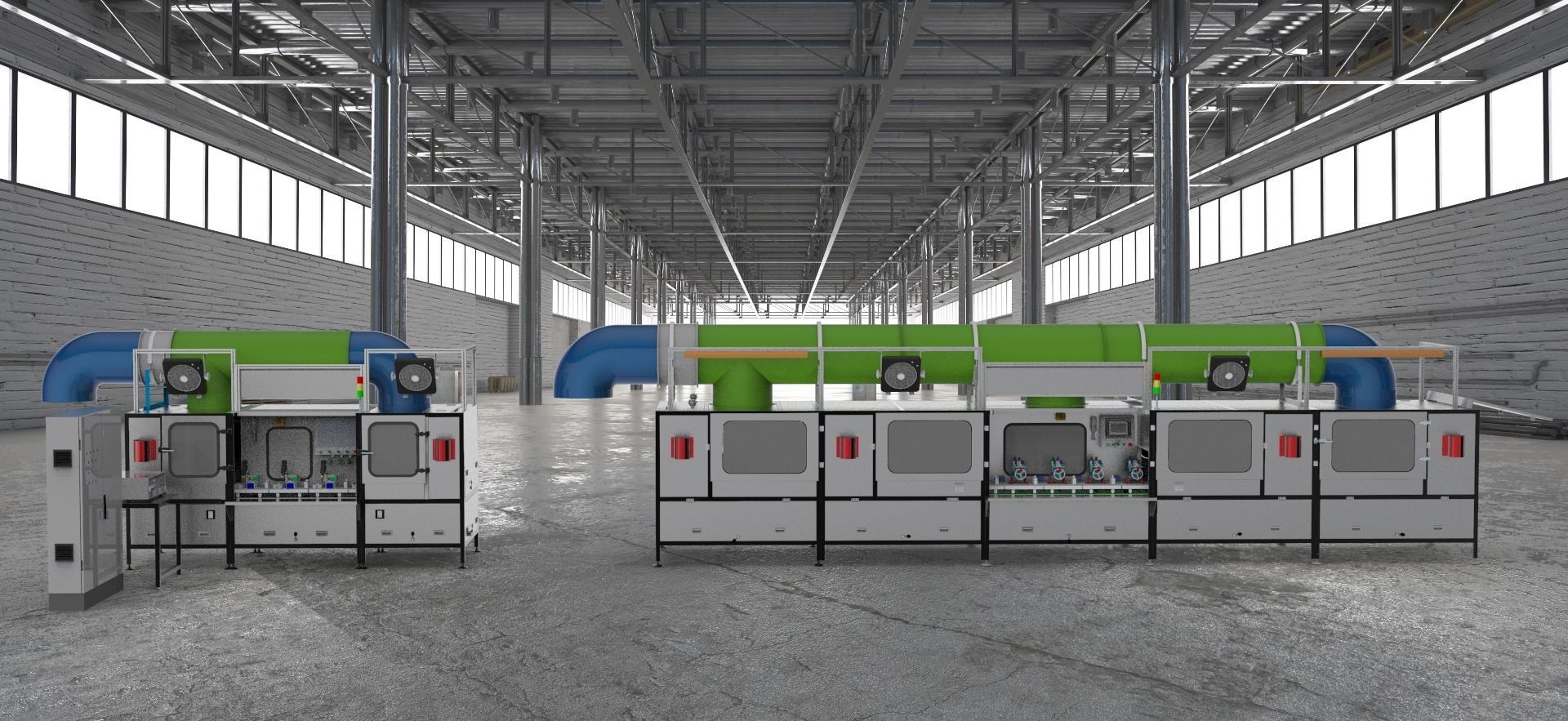 Motor aging test machine  3D model_1