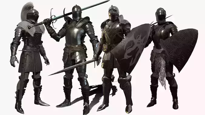 Knight Pack 3D Model Collection