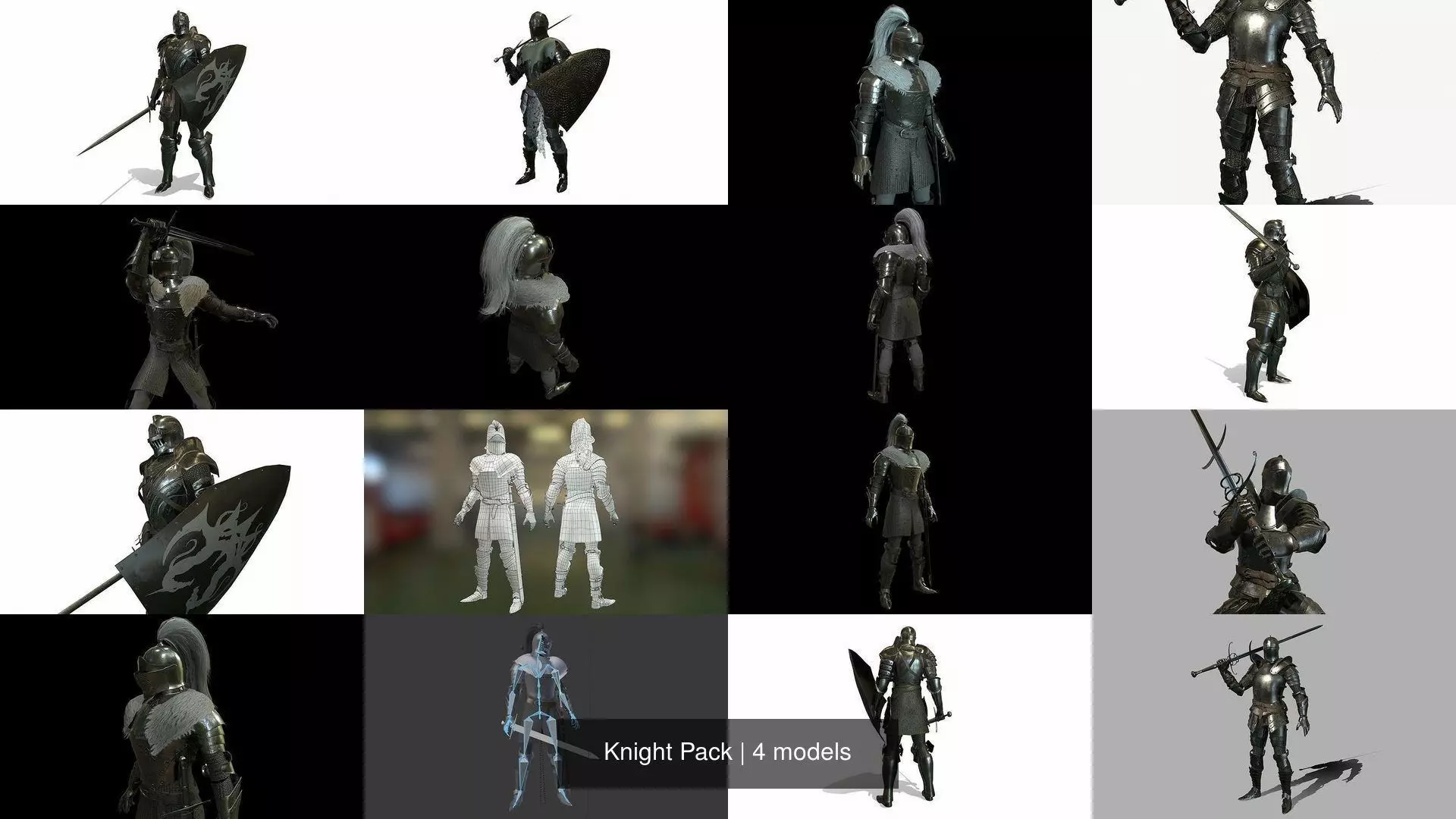 Knight Pack 3D Model Collection_5