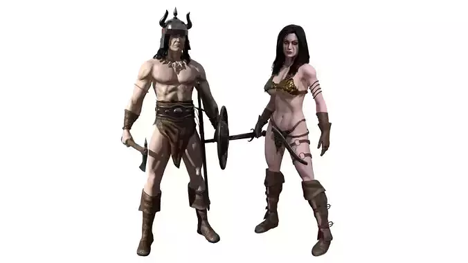 Barbarians Pack 3D Model Collection