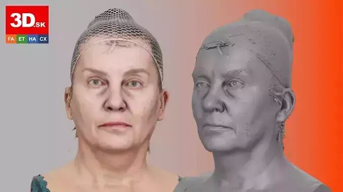 Raw 3D Head Scan Isolda Hoven