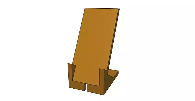 Phone holder for use soft charging cable 3D print model