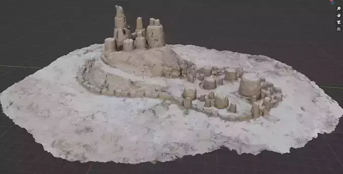 Sand Castle Photo-scanned