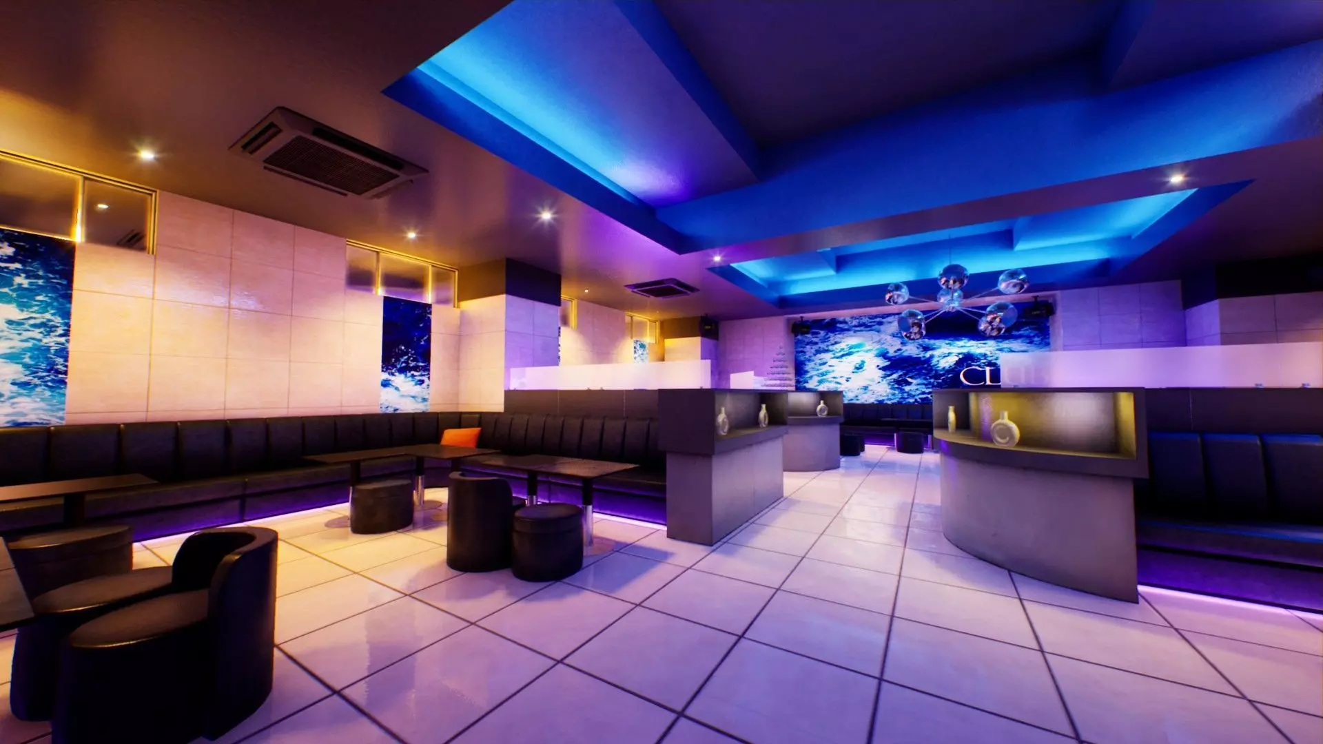 Japanese Host Club Pack - High-quality assets and Scene Low-poly 3D model