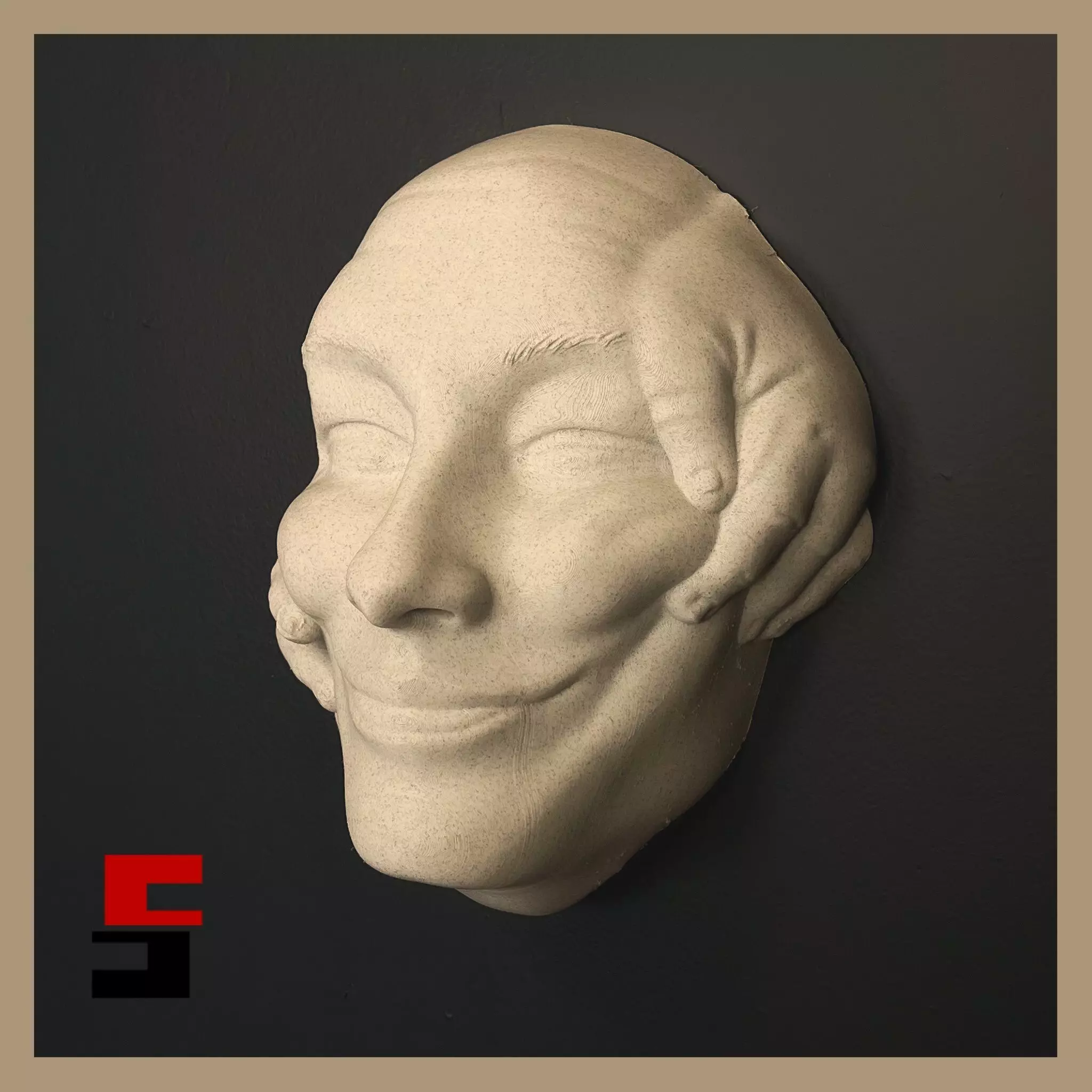 Abstract Art Face WallArt Lucid Dream The Windows 3D print model_0