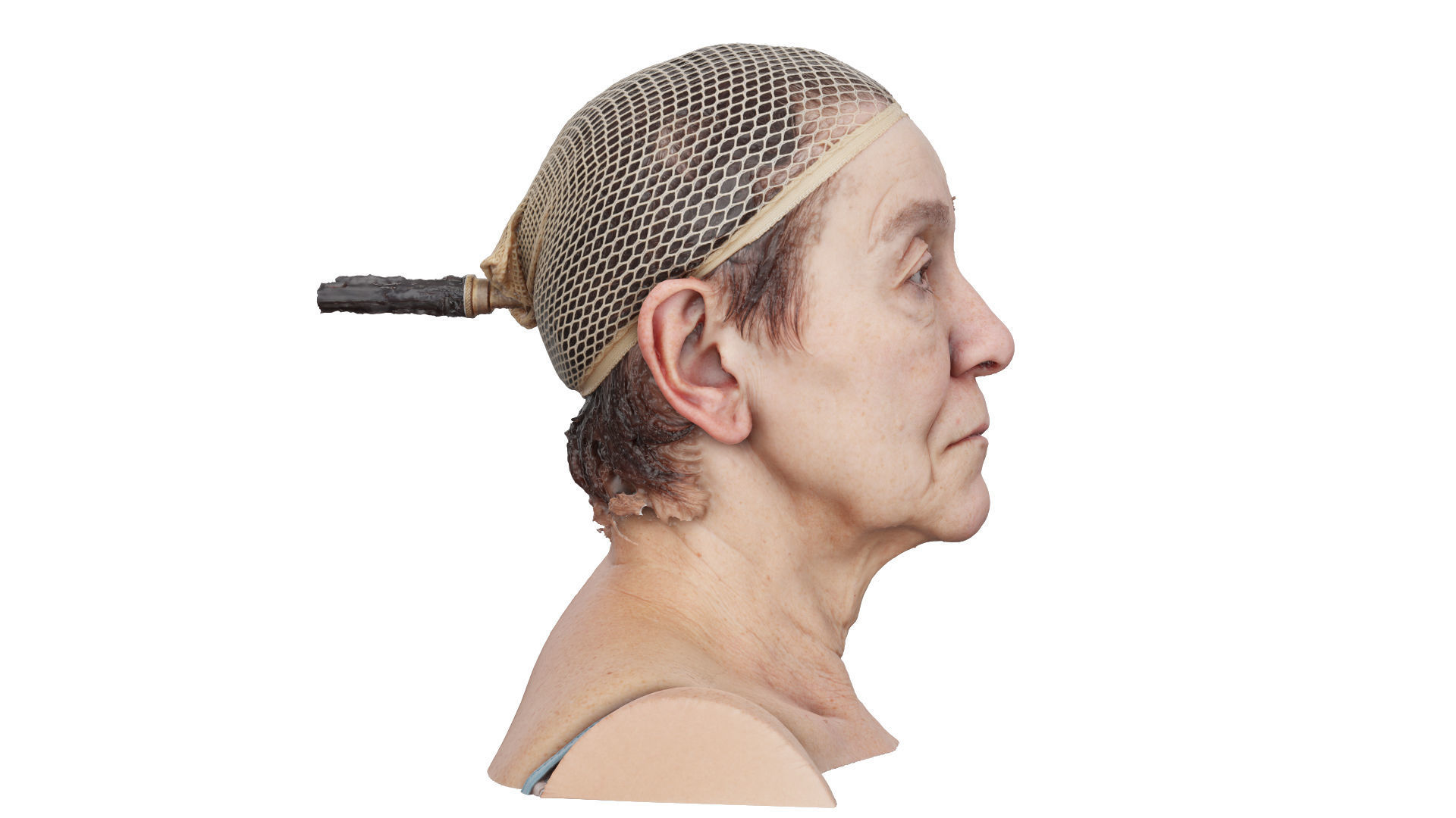 Raw 3D Head Scan Isla Cole 3D model_3