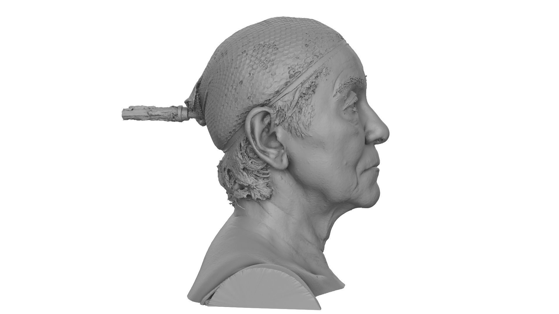 Raw 3D Head Scan Isla Cole 3D model_6