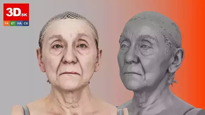 Raw 3D Head Scan Isla Cole