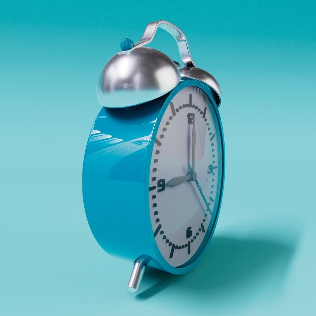 Alarm Clock 3D model_2