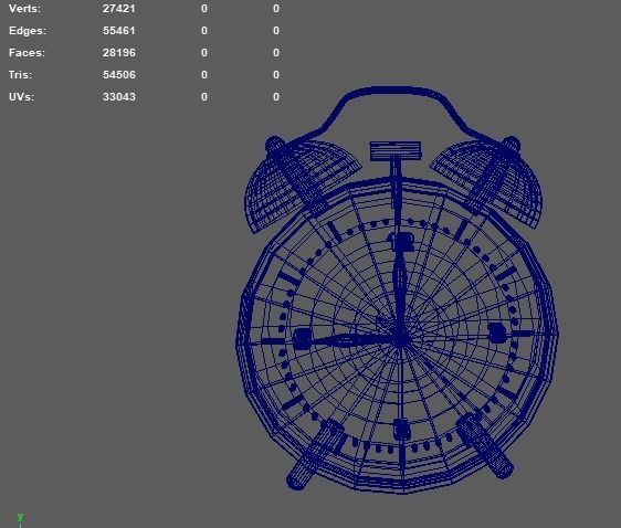 Alarm Clock 3D model_5