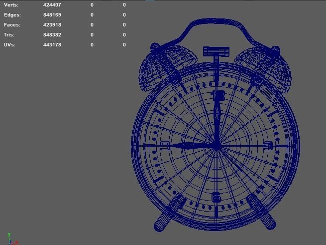 Alarm Clock 3D model_4