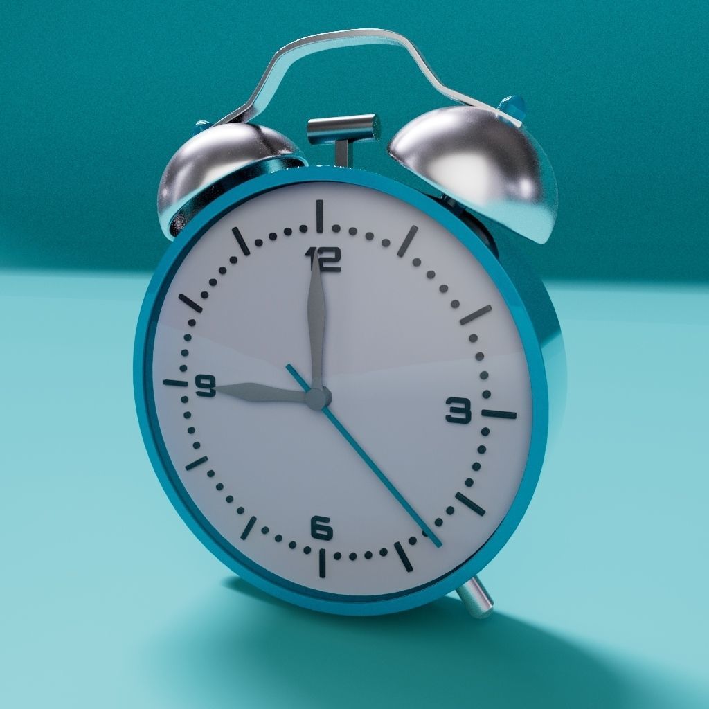 Alarm Clock 3D model_1