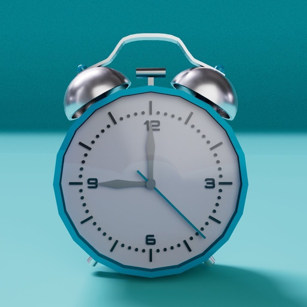 Alarm Clock 3D model_3