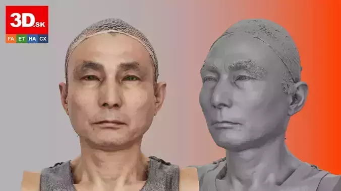 Raw 3D Head Scan Hitarashi Hachigoro