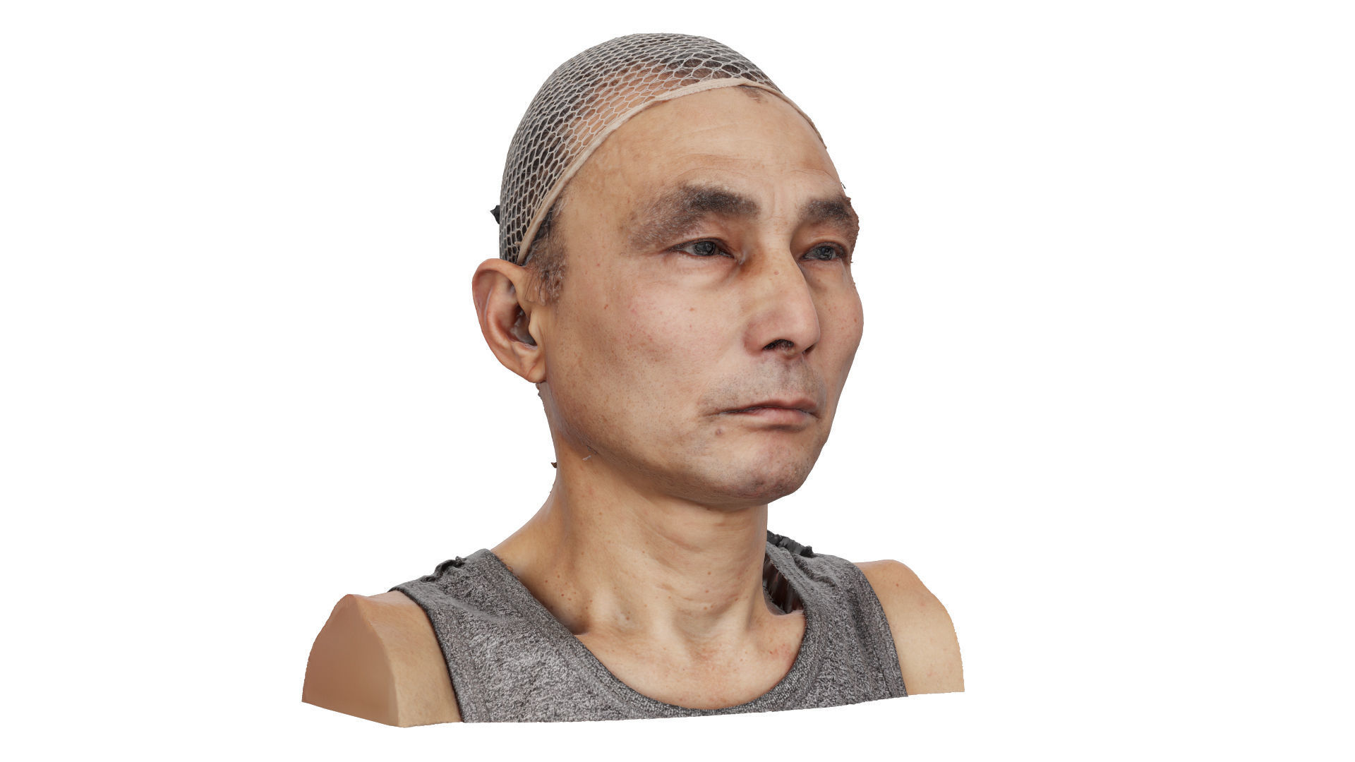 Raw 3D Head Scan Hitarashi Hachigoro 3D model_2