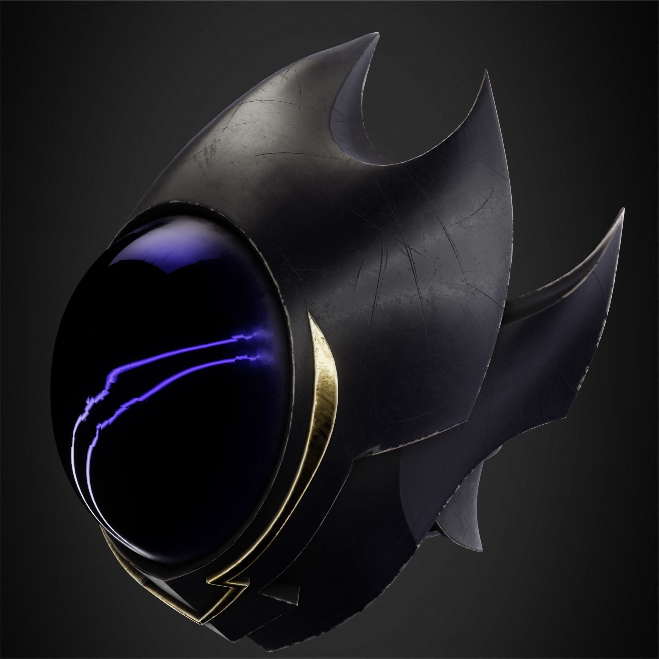 Code Geass Zero Mask for Cosplay 3D print model_2