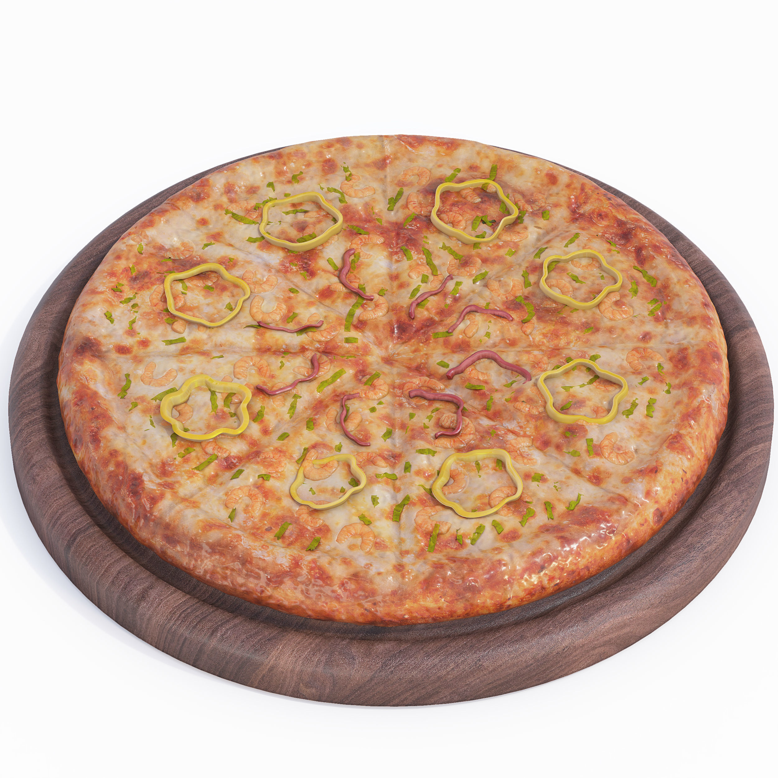 Italian Pizza Set 3D model_7