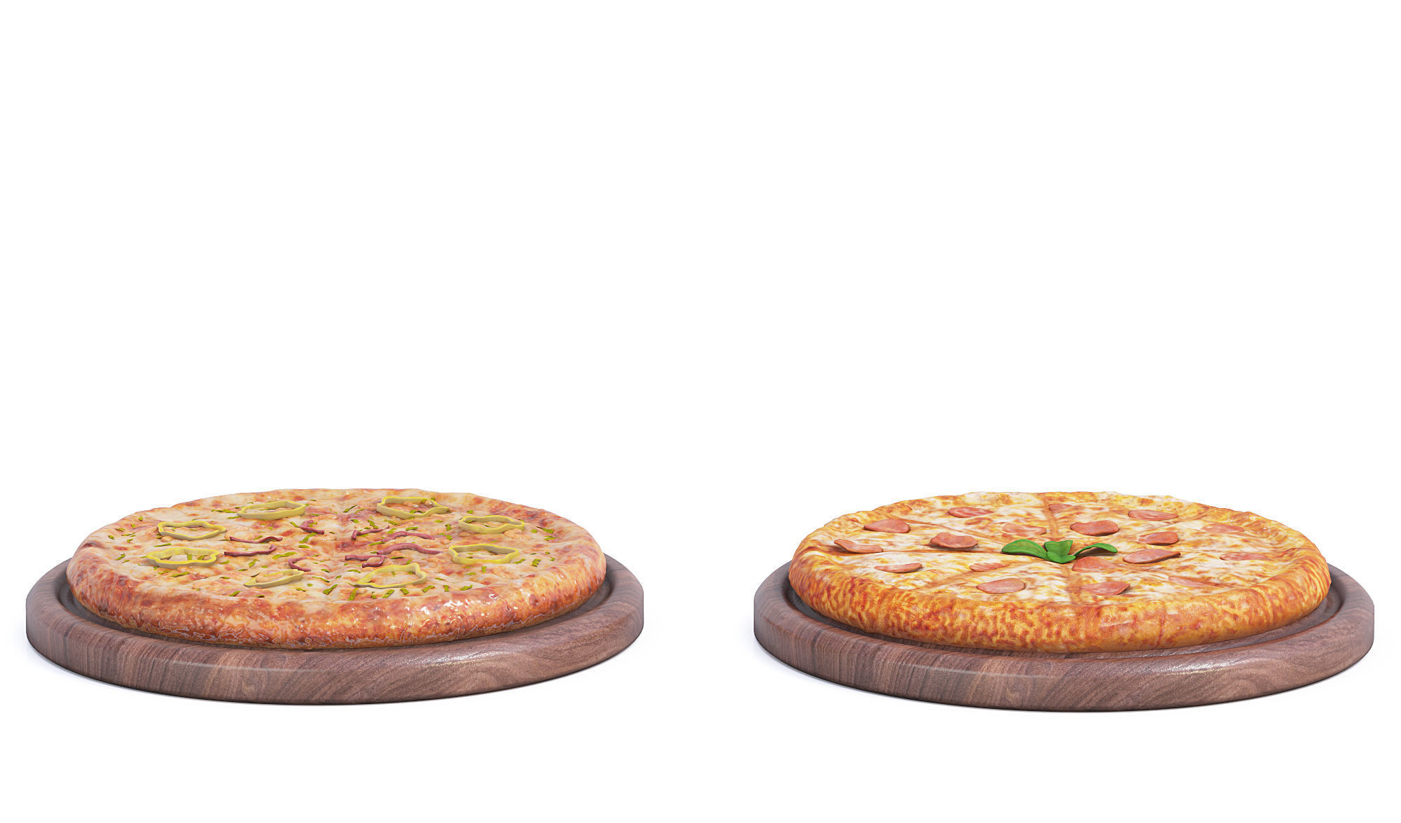 Italian Pizza Set 3D model_5