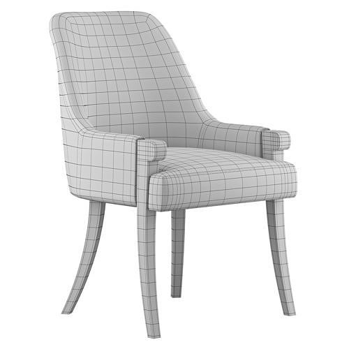 Atticus armchair by Bakerfurniture 3D model 7