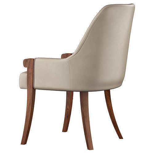 Atticus armchair by Bakerfurniture 3D model 2