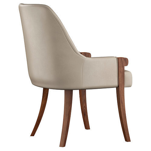 Atticus armchair by Bakerfurniture 3D model 6