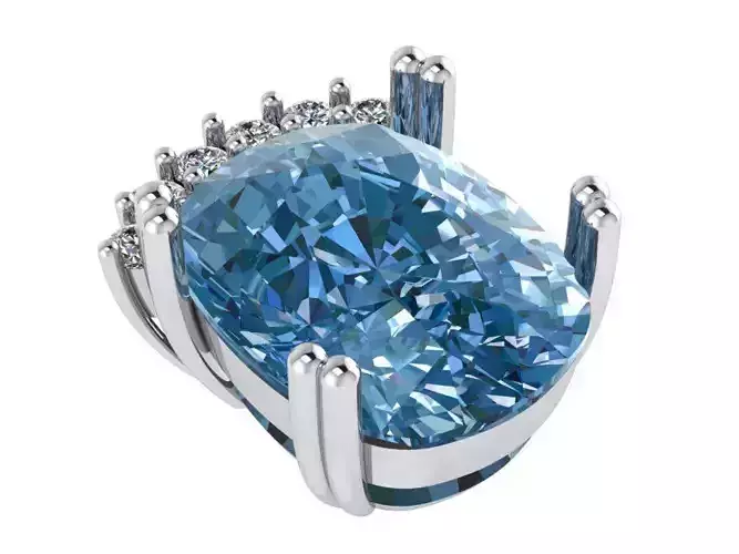 Cushion Basket Setting Pendant 0763