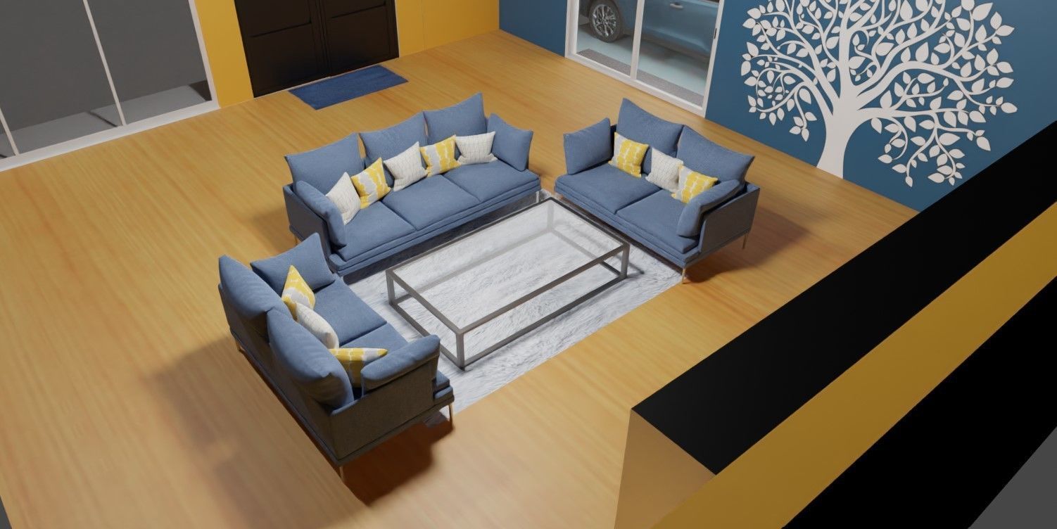 Azure House 3D model_6