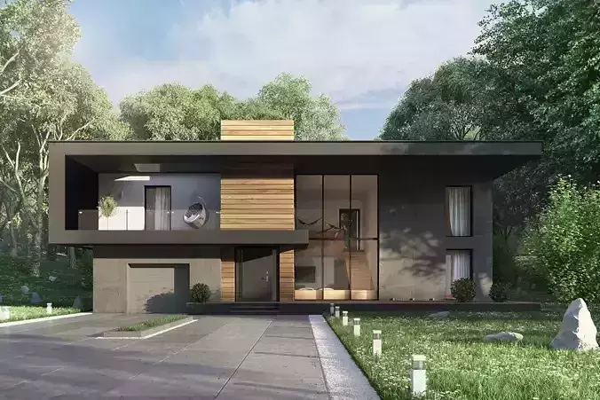 Azure House 3D model