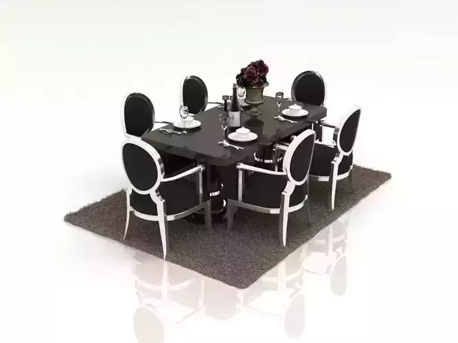 table dining with chairs