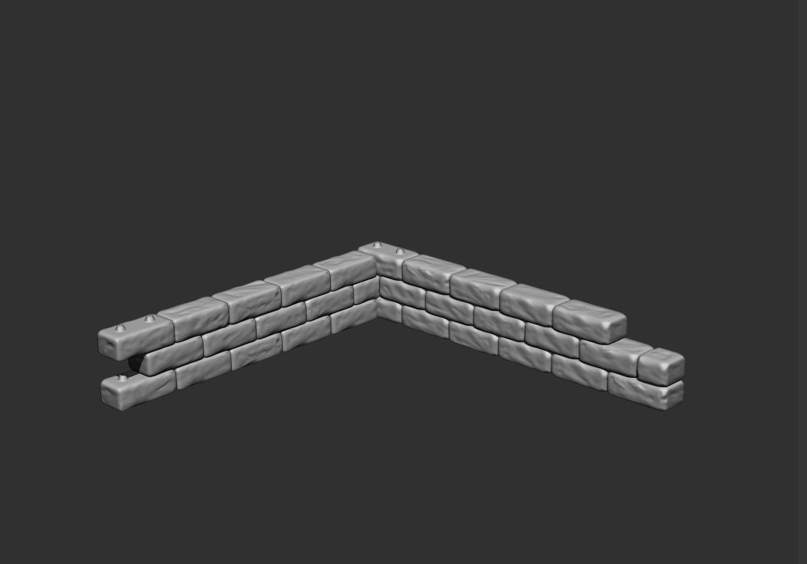 Brick Wall 3D print model_7