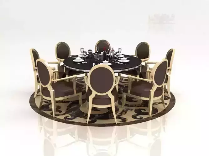 table round dining with chairs