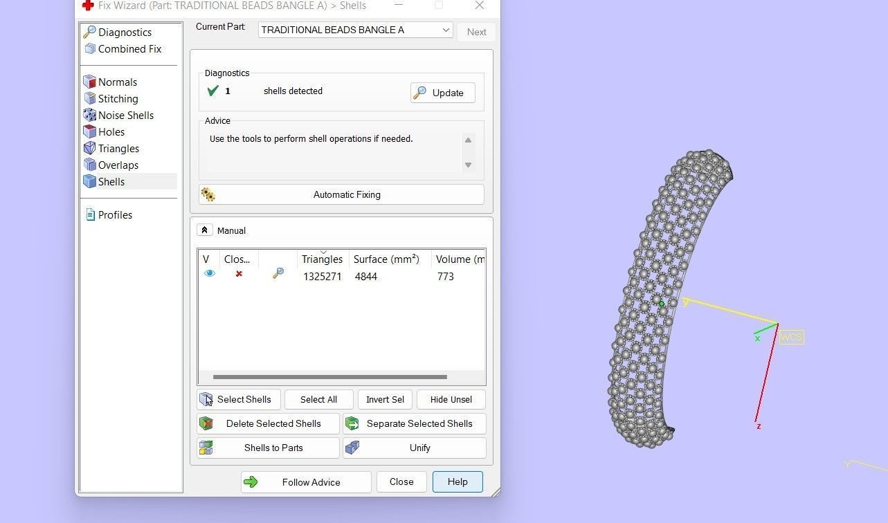 TRADITIONAL BEADS BANGLE 3D print model_9