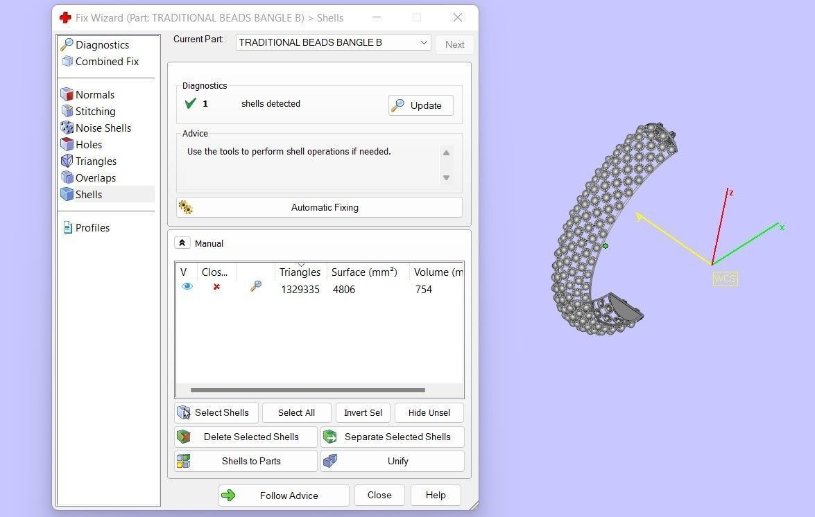 TRADITIONAL BEADS BANGLE 3D print model_8