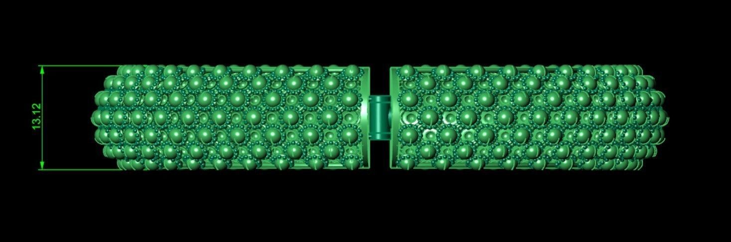 TRADITIONAL BEADS BANGLE 3D print model_7