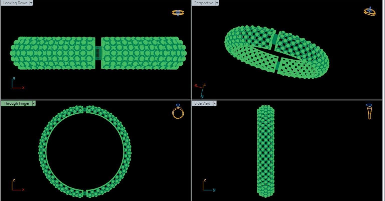 TRADITIONAL BEADS BANGLE 3D print model_5