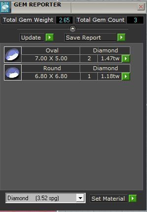3-Stone Basket Setting Ring 0787 3D print model_5