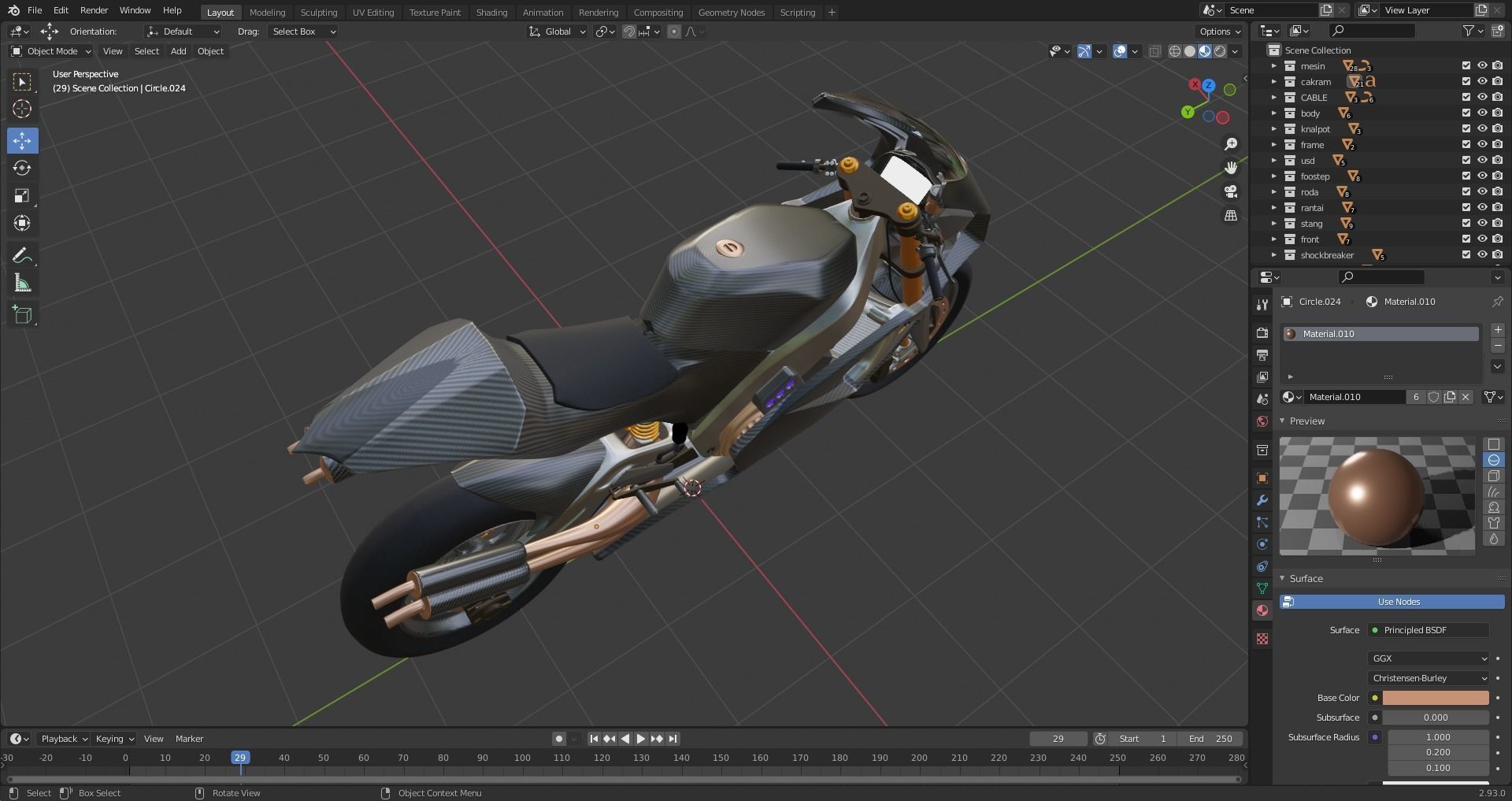 SUTER MMX 500 MOTO GP Low-poly 3D model_10