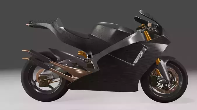 SUTER MMX 500 MOTO GP Low-poly 3D model