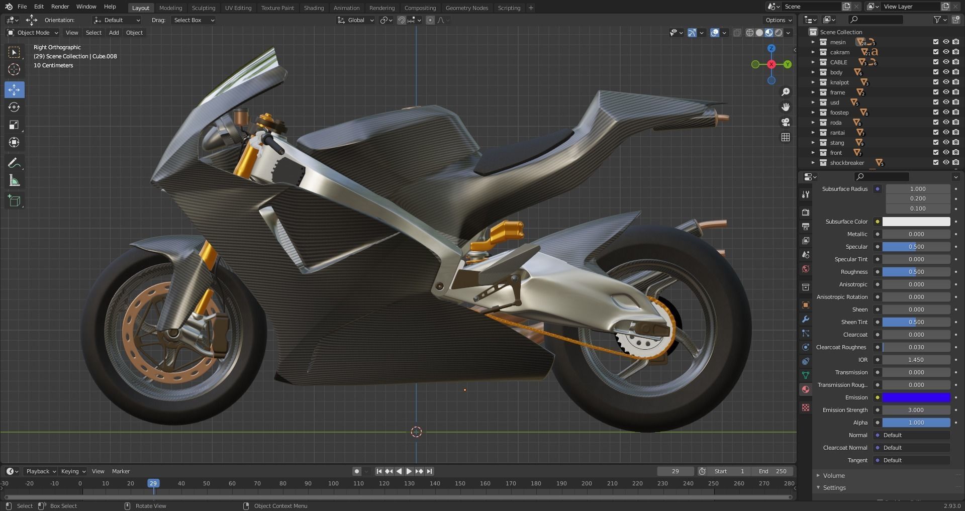 SUTER MMX 500 MOTO GP Low-poly 3D model_6
