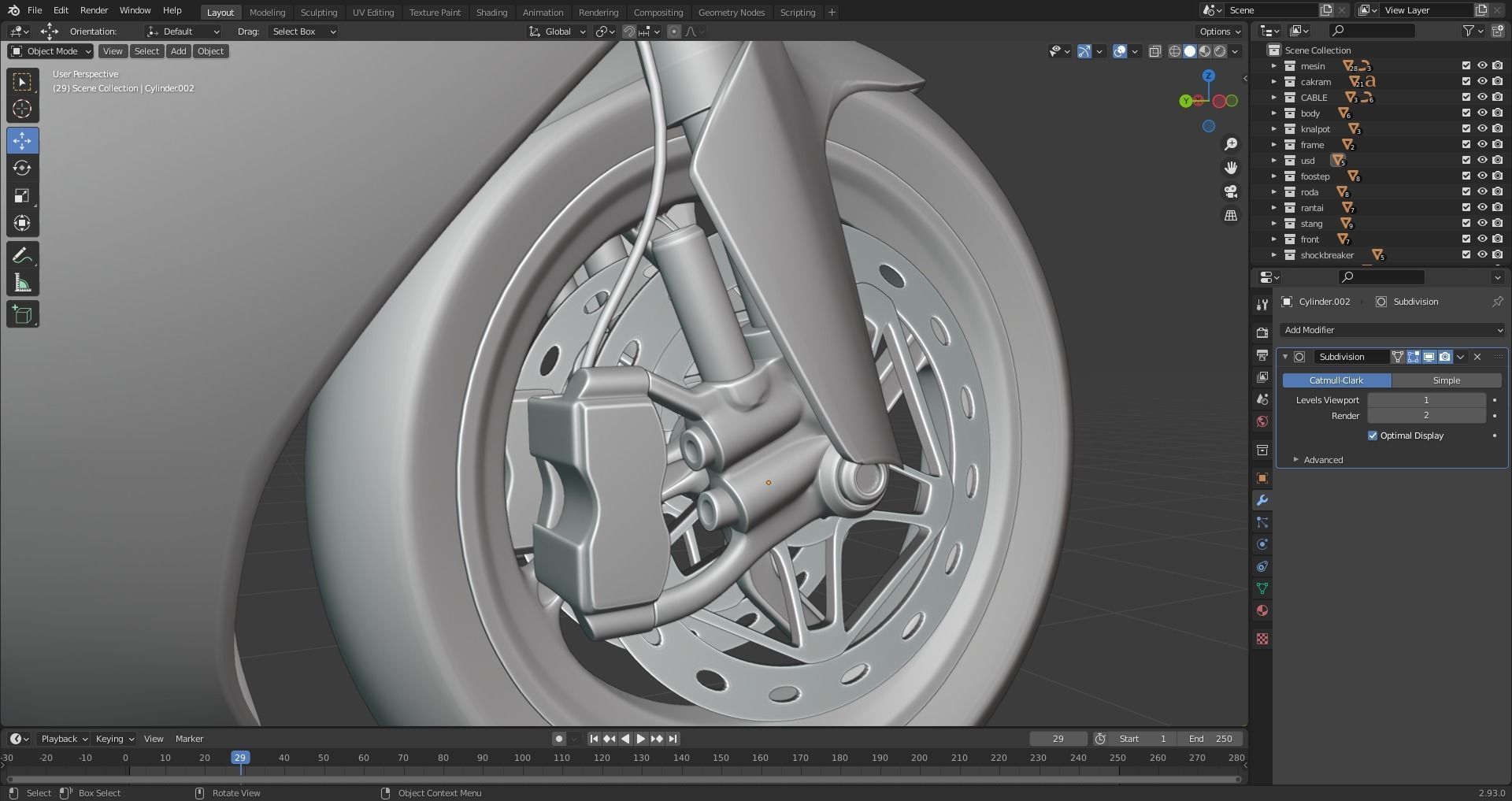 SUTER MMX 500 MOTO GP Low-poly 3D model_33