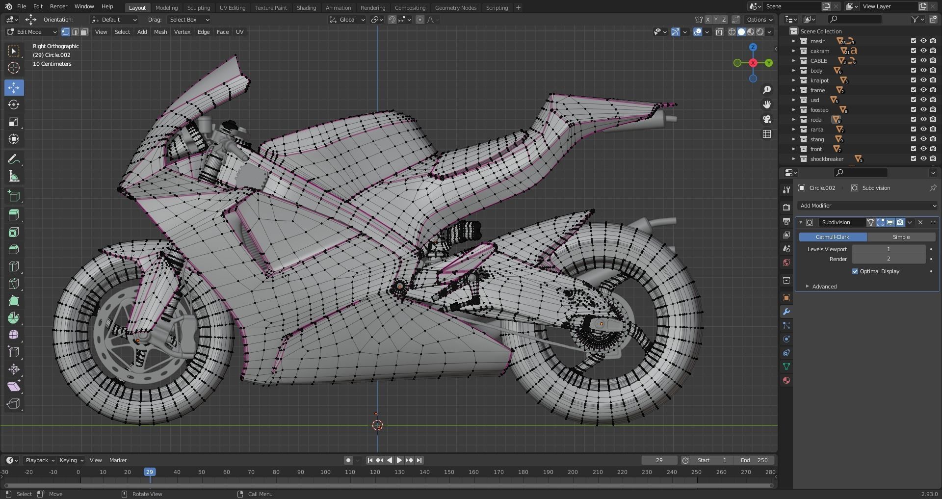 SUTER MMX 500 MOTO GP Low-poly 3D model_8