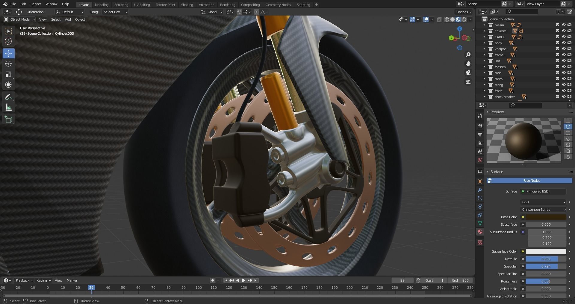 SUTER MMX 500 MOTO GP Low-poly 3D model_20