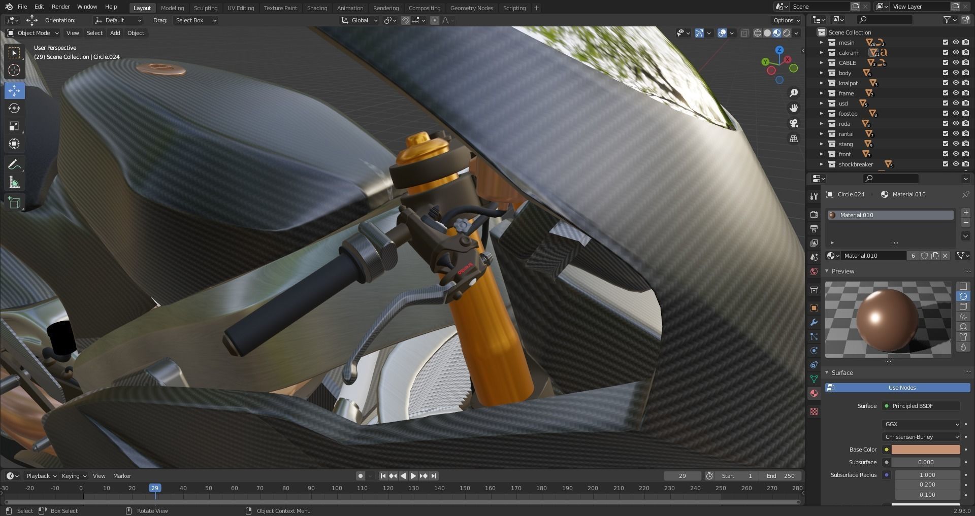 SUTER MMX 500 MOTO GP Low-poly 3D model_17