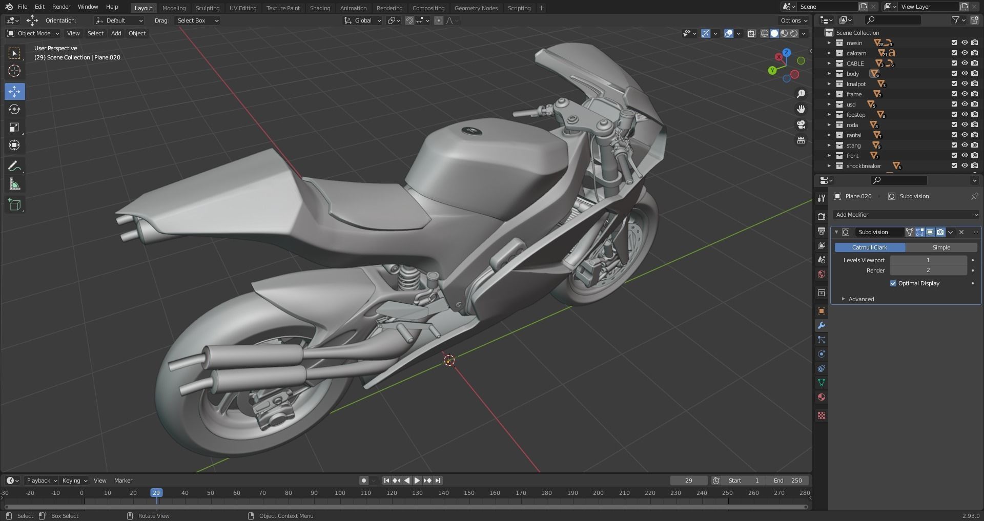 SUTER MMX 500 MOTO GP Low-poly 3D model_31