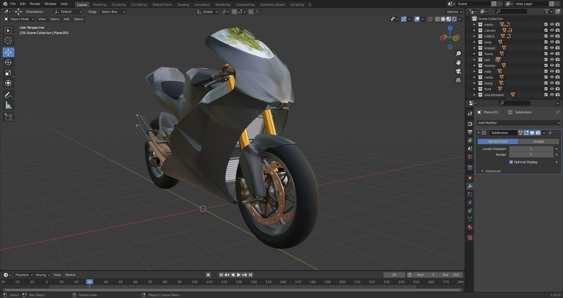 SUTER MMX 500 MOTO GP Low-poly 3D model_11