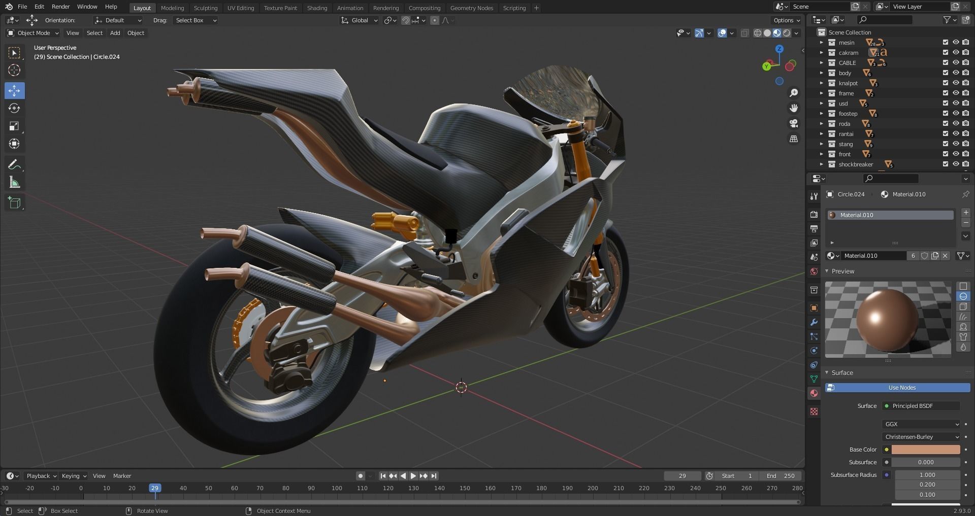 SUTER MMX 500 MOTO GP Low-poly 3D model_14