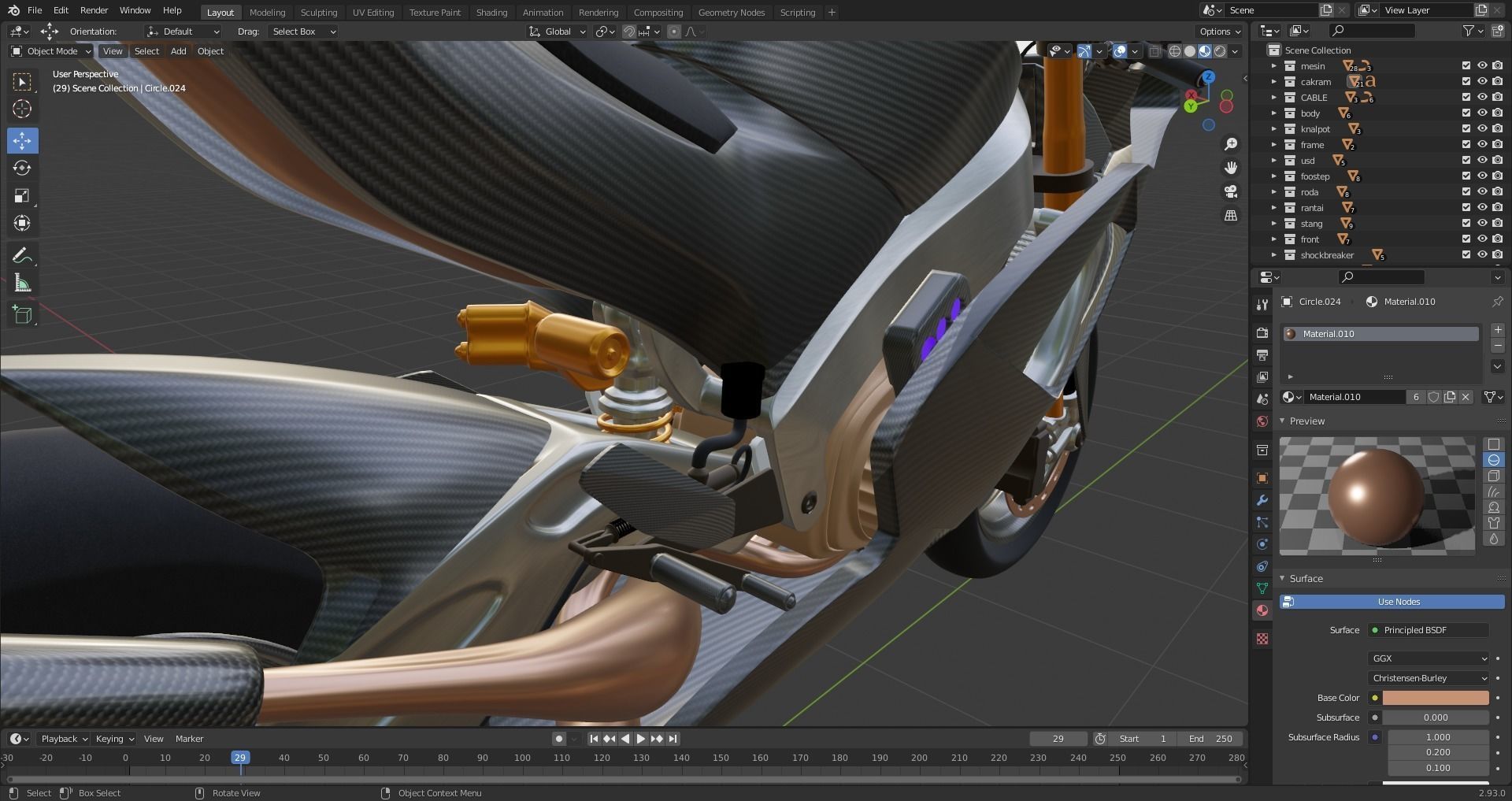 SUTER MMX 500 MOTO GP Low-poly 3D model_19